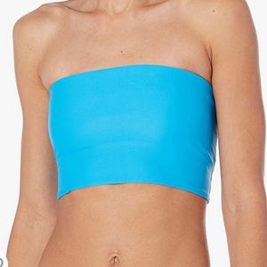 Body Glove Women's Coastal Blue Bandeau Style Bikini Top Swimsuit